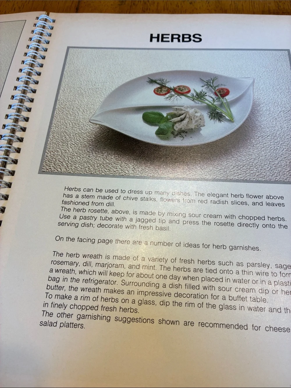 Vintage Garnishing Cookbook
